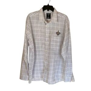 Antigua Fleur de Lis Saints Logo Long Sleeve Shirt